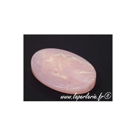 Ovale 45X33mm QUARTZ ROSE  - 1