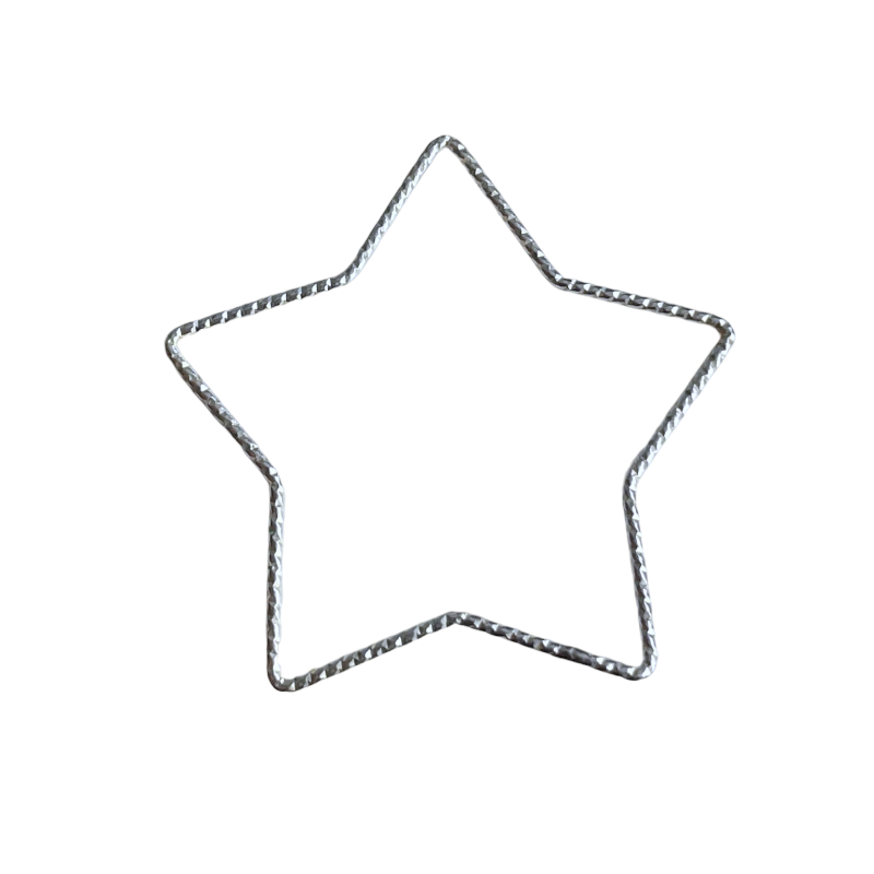 Anneau étoile diamanté en Argent 925 35mm x1