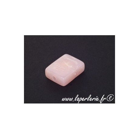 Rectangle 20X15mm QUARTZ ROSE  - 1