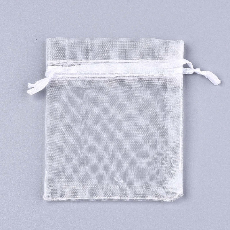 Sachets Organza blanc 12x9cm X10
