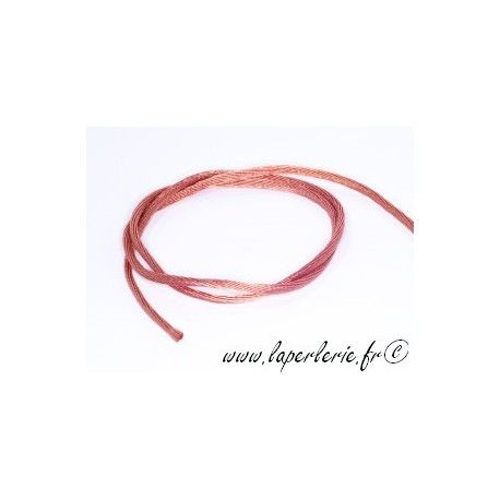 Lanière viscose 2mm CUIVRE x2m  - 1