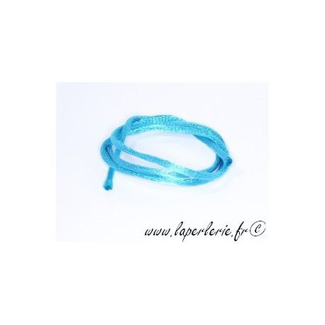 Lanière viscose 2mm DARK AQUAMARINE x2m  - 1