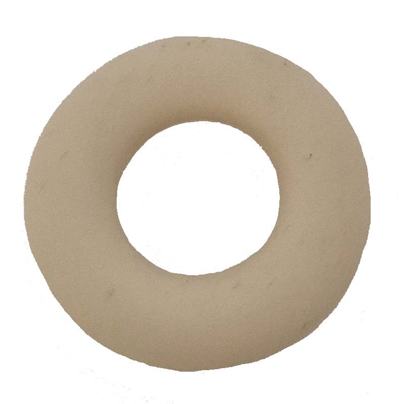 Anneau non percé en silicone 43mm beige x1