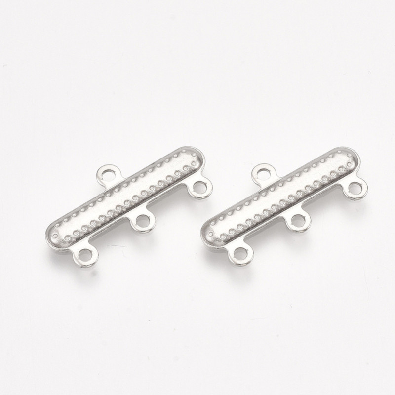Connecteur multi rangs - 3 rangs en acier inoxydable 10x20mm x1