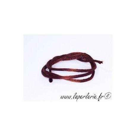 Lanière viscose 2mm SMOKED TOPAZ x2m  - 1