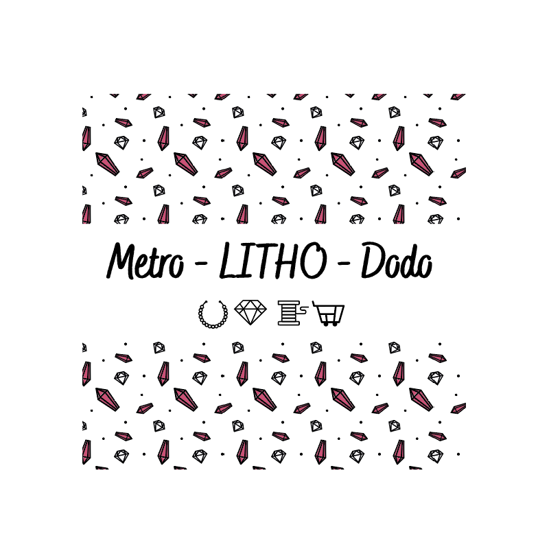 Tote bag coton La Perlerie "Métro-Litho-Dodo"