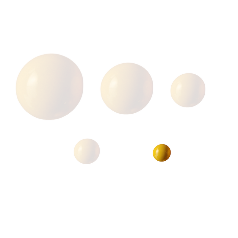 Polyester ronde JAUNE D'OR | 5 tailles disponibles x1 - 6