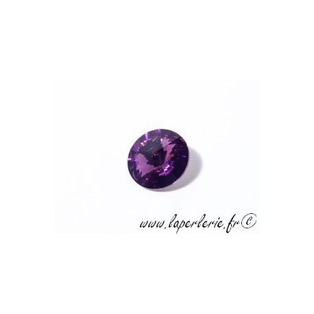 Cabochon rond 1122 14mm (Rivoli) AMETHYST  - 1