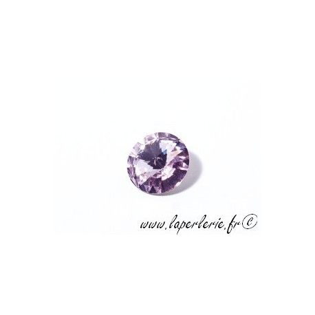 Cabochon rond 14mm 1122 (Rivoli) LIGHT AMETHYST  - 1