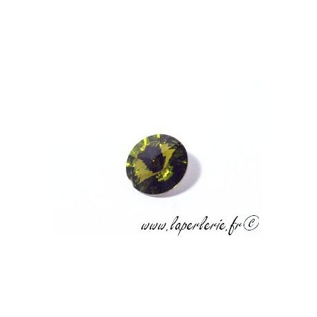 Cabochon rond 1122 14mm (Rivoli) OLIVINE  - 1