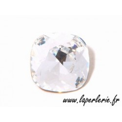 Square cabochon 4470 12mm CRYSTAL
