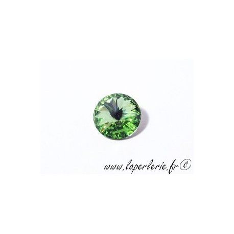 Cabochon rond 1122 14mm (Rivoli) PERIDOT  - 1