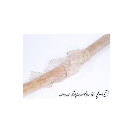 Mousseline 15mm BEIGE x2m  - 1