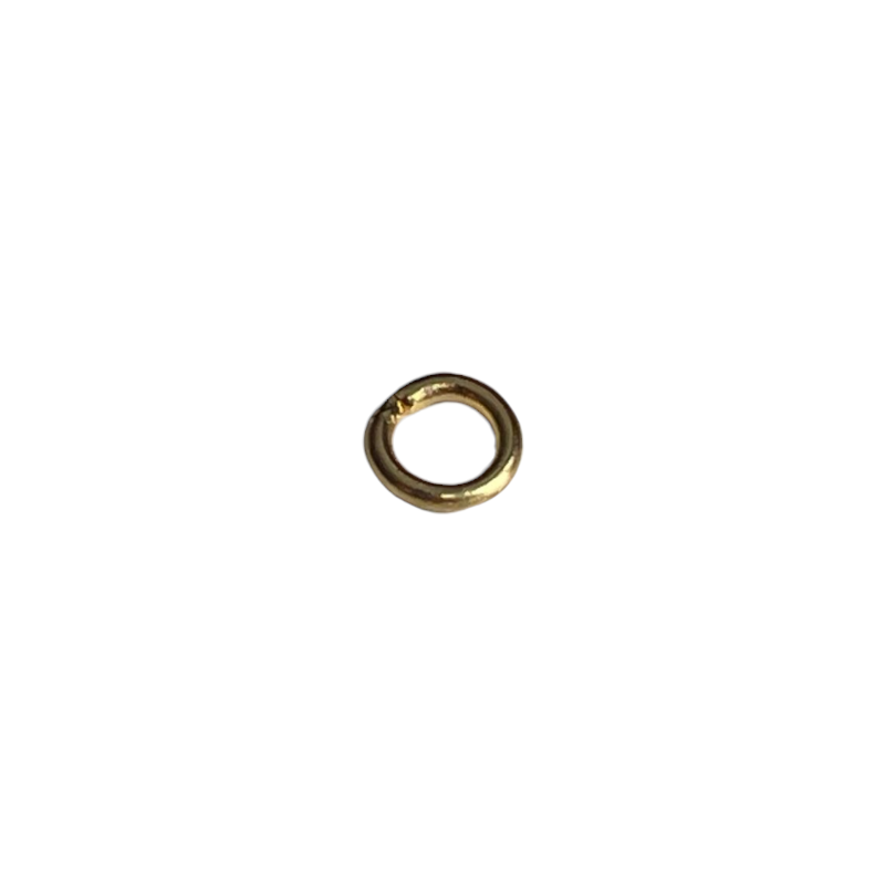 Anneau de jonction 3.7mm doré à l'or fin 24K x2