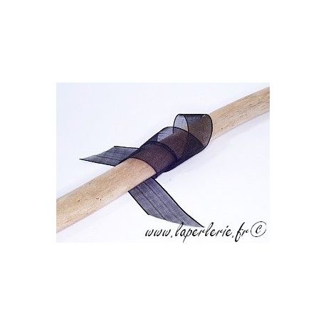 Mousseline 15mm NOIR x2m  - 1