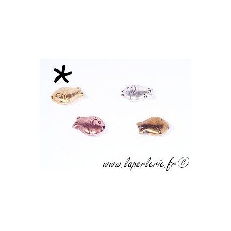 Poisson 15X11mm DORE Patiné  - 1