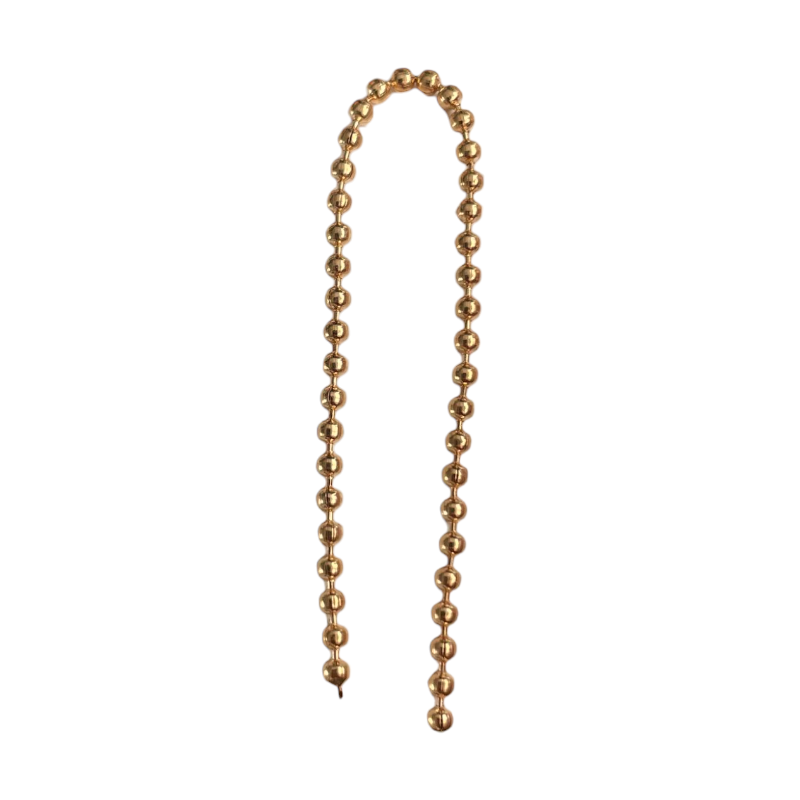 Chaîne boule 1.5mm en laiton doré rose x1m