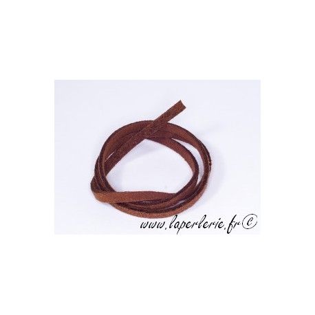 Lanière simili daim 3X1mm SMOKED TOPAZ x2m  - 1