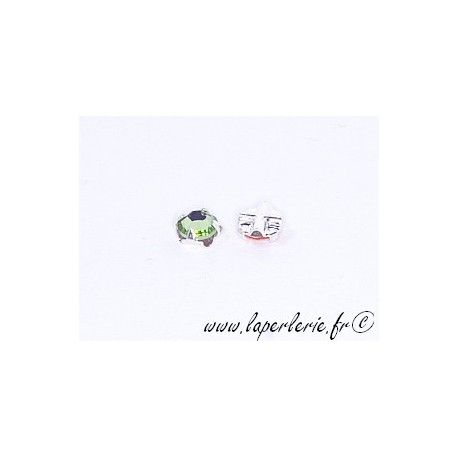 Strass à coudre 4mm PERIDOT x10  - 1
