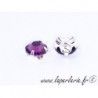 Strass à coudre 6mm AMETHYST x5