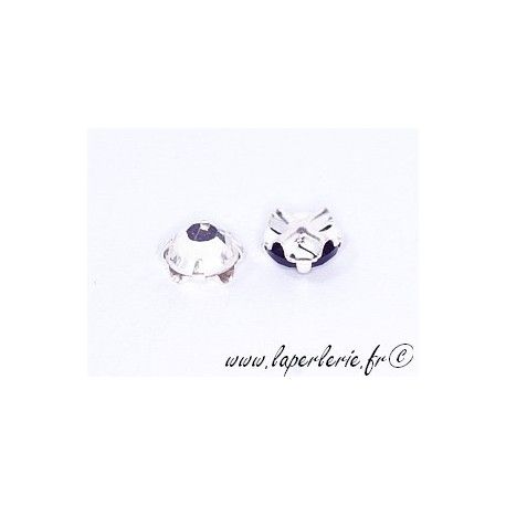 Strass à coudre 6mm CRYSTAL x5  - 1