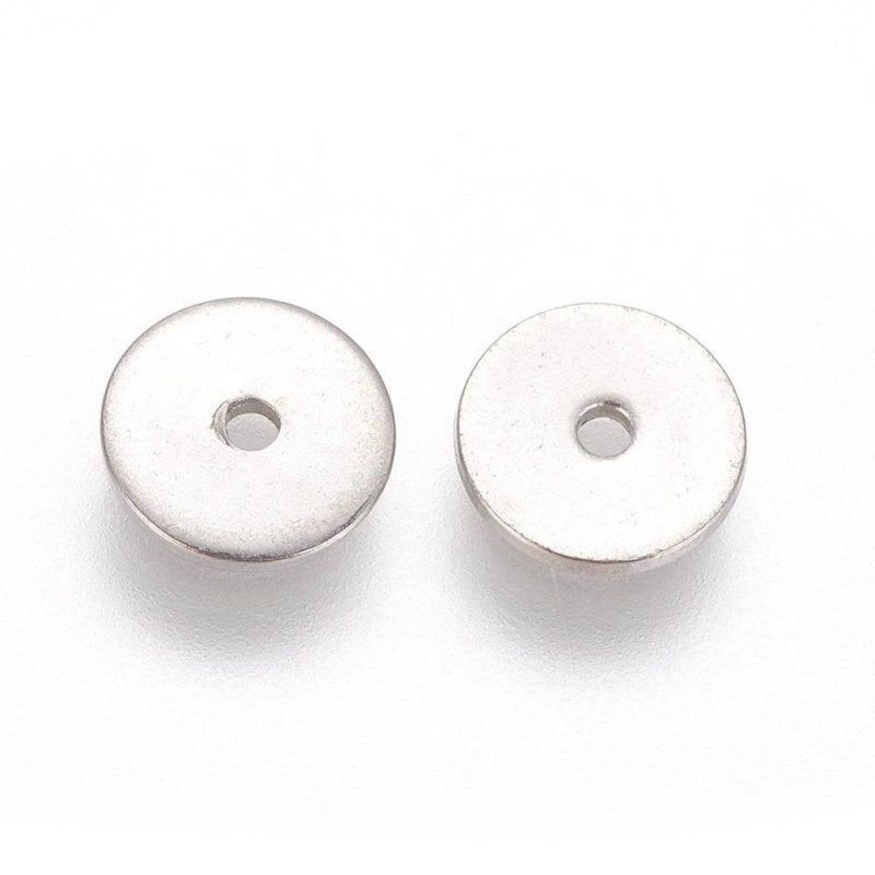 Rondelle lisse 10x0.7mm en acier inoxydable  x5