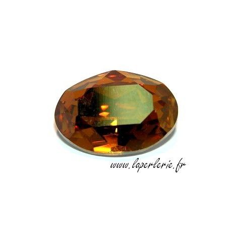 Cabochon ovale 4120 18X13mm CRYSTAL COPPER  - 1