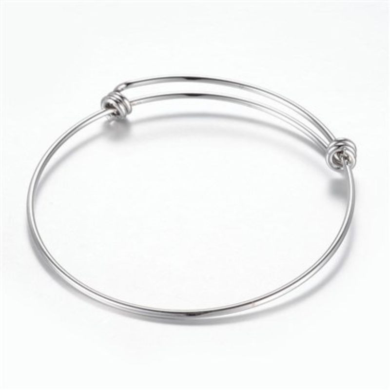 Bracelet jonc en acier inoxydable 304L réglable x1