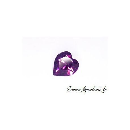 Cabochon coeur 4800 11X10mm AMETHYST  - 1