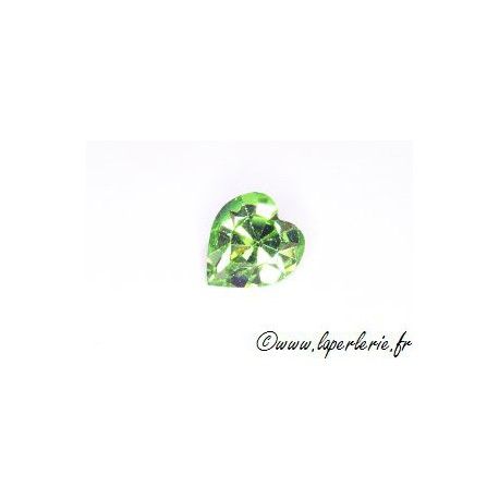 Cabochon coeur 4800 11X10mm PERIDOT  - 1