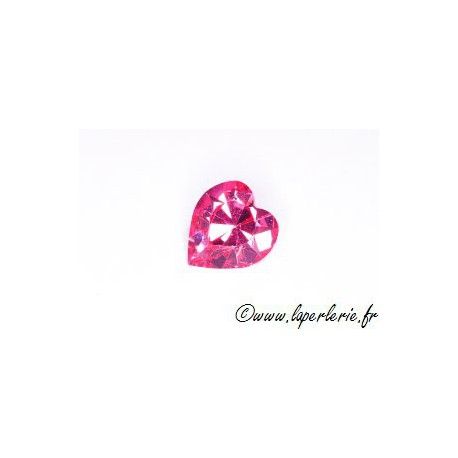 Cabochon coeur 4800 11X10mm ROSE  - 1