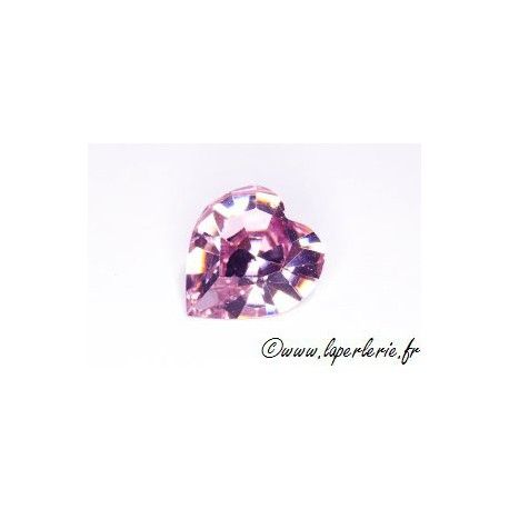 Cabochon coeur 4800 11X10mm LIGHT AMETHYST  - 1