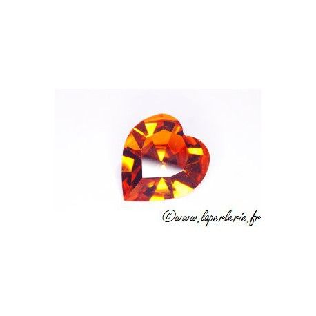Cabochon coeur 4800 11X10mm TOPAZ  - 1