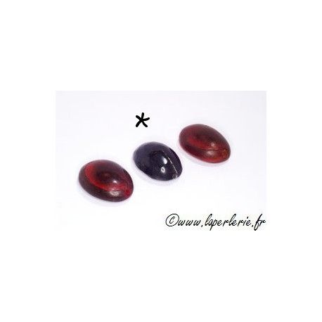 Perles en corne ovale 30X20mm NOIR  - 1