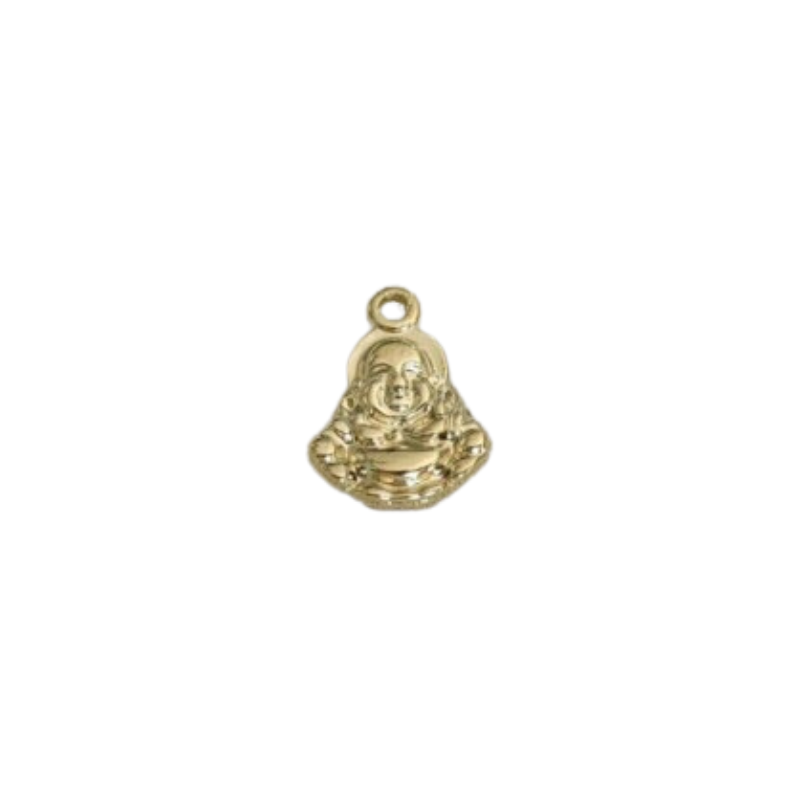 Breloque Bouddha dorée à l'or fin 24K, 1 micron - 10x14mm x1