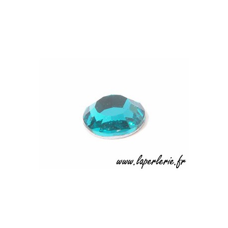 Strass à coller 6 mm BLUE ZIRCON x8  - 1