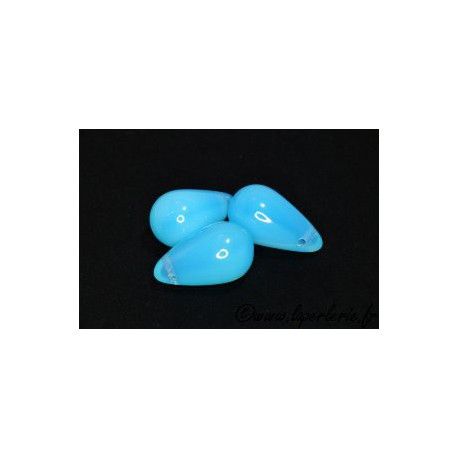 Goutte 9X15mm TURQUOISE OPALE x10  - 1