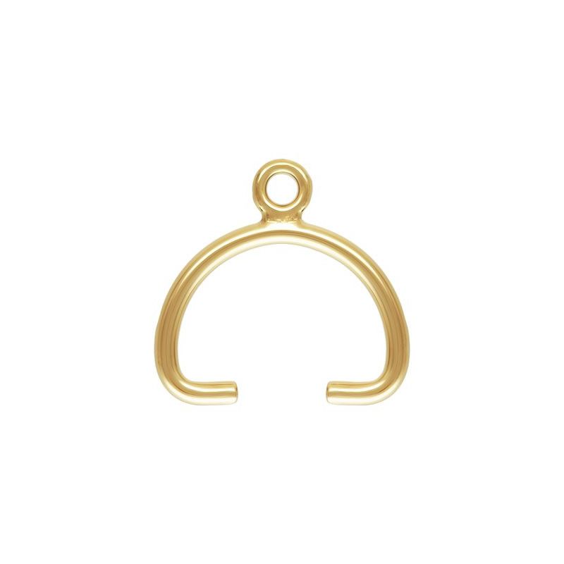 Bélière pour perle ronde 6 ou 8mm Gold Filled x1