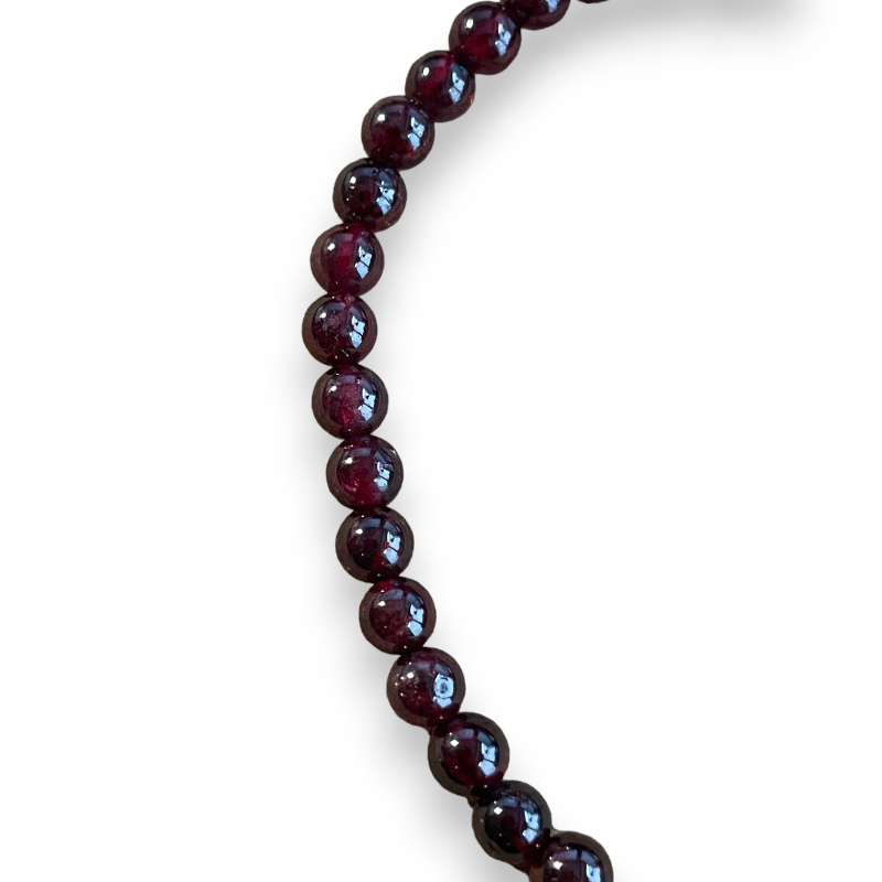 Ronde 6mm GRENAT x1 fil de 40cm