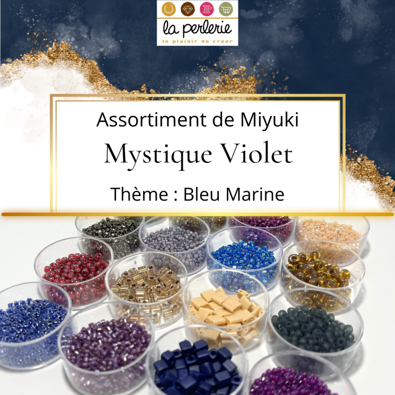 Assortiment Miyuki Mystique Violet 16 coloris x1