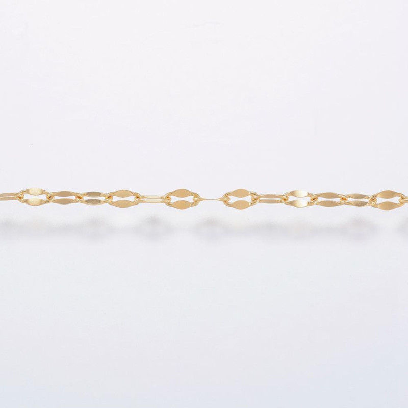 Chaîne grain de café dorée en acier inoxydable x1m