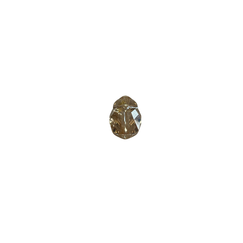 Perle Scarab bead 5728 en cristal - Golden shadow | 11.5x8.5mm x1