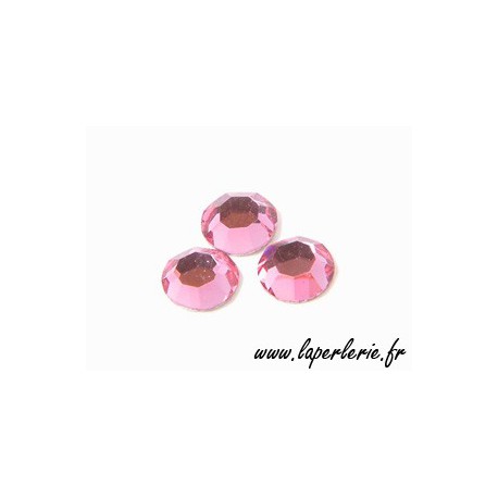 Strass à coller 6 mm ROSE x8  - 1