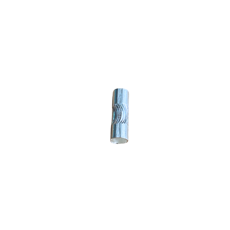 Perle tube strié en argent 925 - 12.5x3.8mm x1