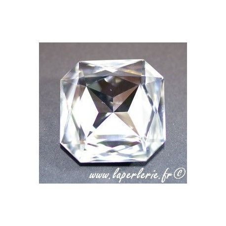Cabochon carré 4675 23mm CRYSTAL  - 1