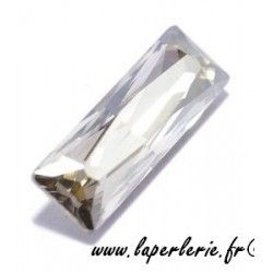 Princess baguette cabochon 4547 15x5mm CRYSTAL SIVER SHADE