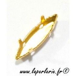 Griffe navette 11X3mm DORE