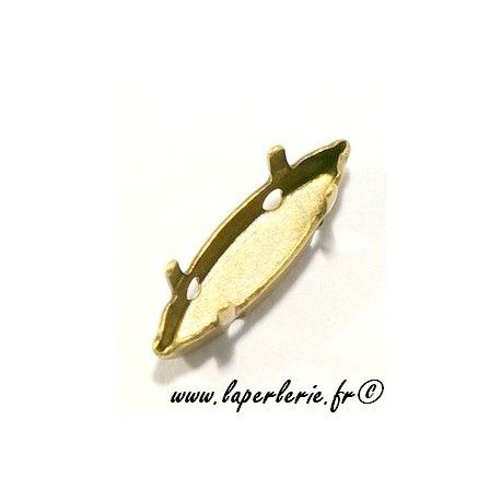 Griffe navette 15X4mm LAITON  - 1