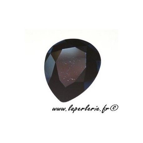 Cabochon poire 4320 18X13mm JET  - 1