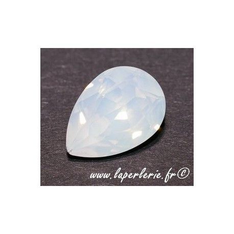 Cabochon poire 4320 14X10mm WHITEOPAL  - 1